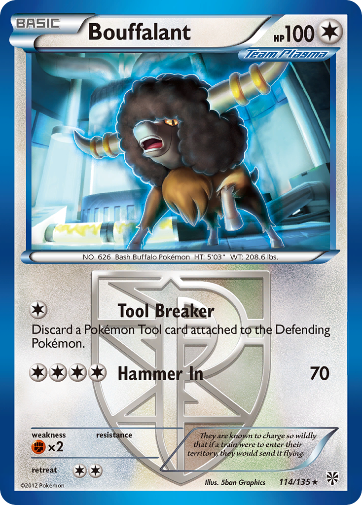 Bouffalant (114/135) [Black & White: Plasma Storm] | Exor Games Dartmouth