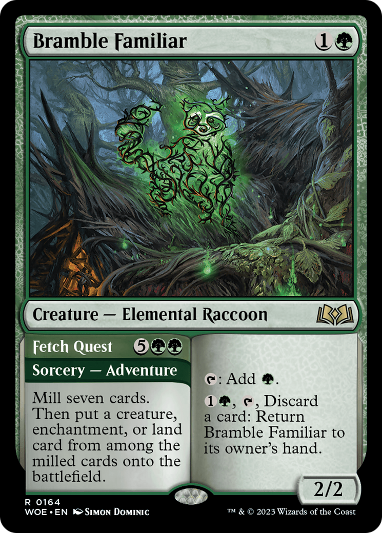 Bramble Familiar // Fetch Quest [Wilds of Eldraine] | Exor Games Dartmouth