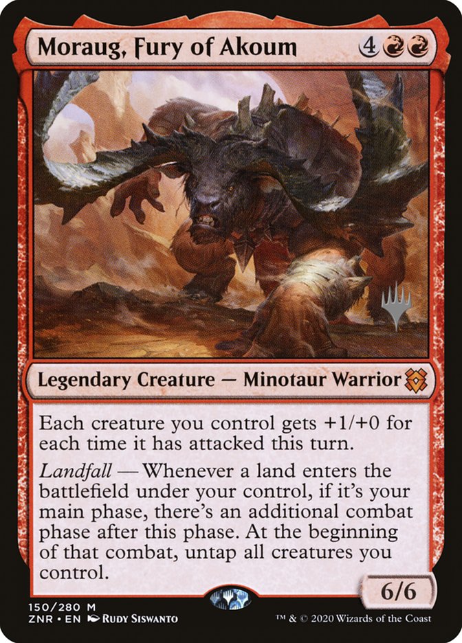 Moraug, Fury of Akoum (Promo Pack) [Zendikar Rising Promos] | Exor Games Dartmouth