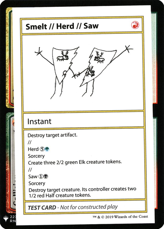 Smelt // Herd // Saw [Mystery Booster Playtest Cards] | Exor Games Dartmouth