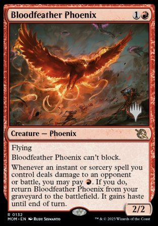 Bloodfeather Phoenix (Promo Pack) [March of the Machine Promos] | Exor Games Dartmouth