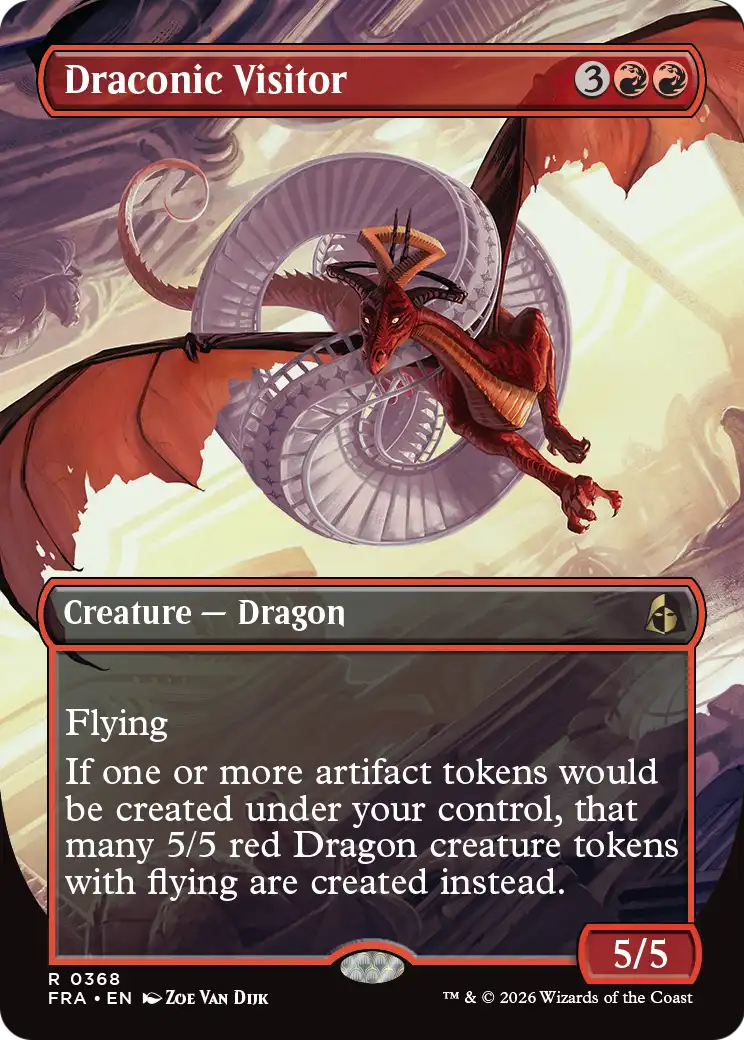 Draconic Visitor (Borderless) [Reality Fracture] | Exor Games Dartmouth