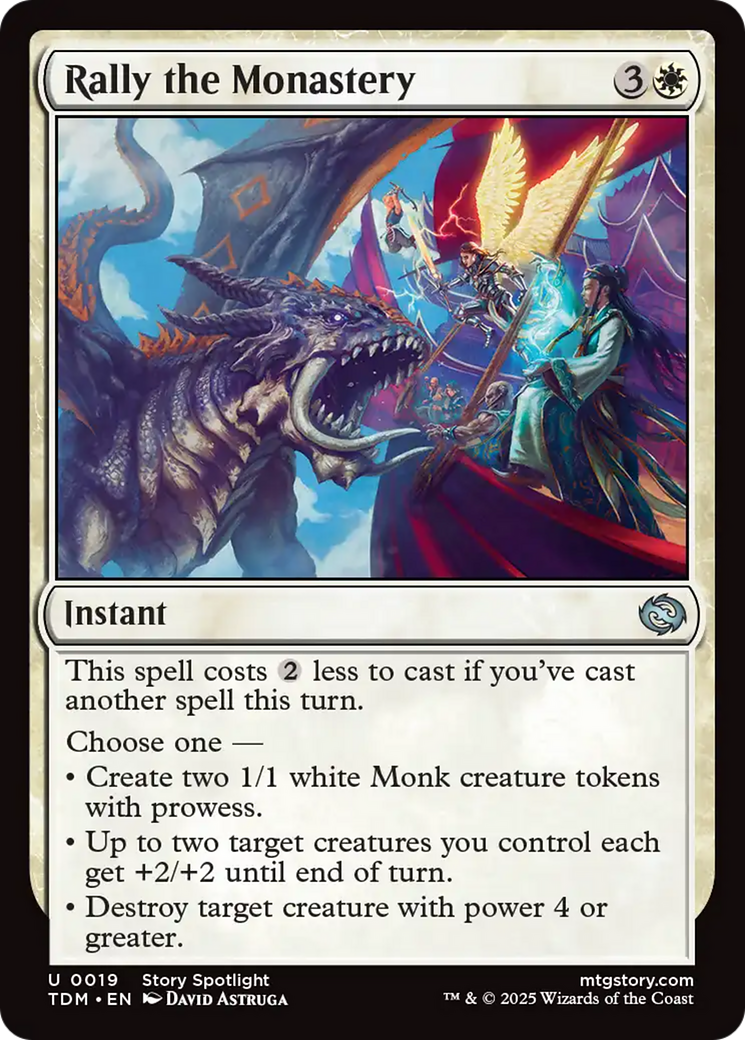 Rally the Monastery [Tarkir: Dragonstorm] | Exor Games Dartmouth