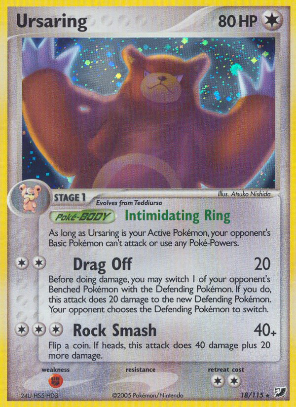 Ursaring (18/115) [EX: Unseen Forces] | Exor Games Dartmouth