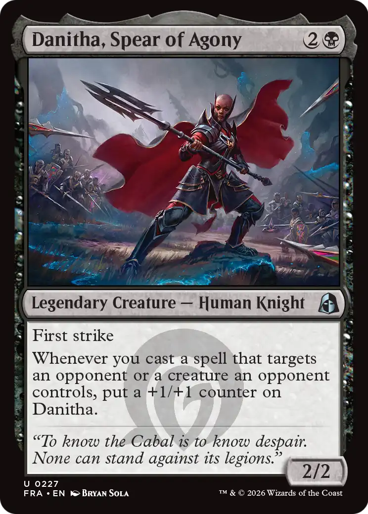 Danitha, Spear of Agony [Reality Fracture] | Exor Games Dartmouth