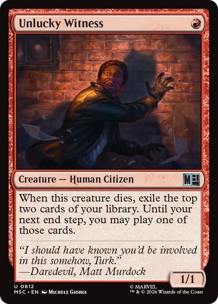 Unlucky Witness [Marvel Super Heroes Commander] | Exor Games Dartmouth
