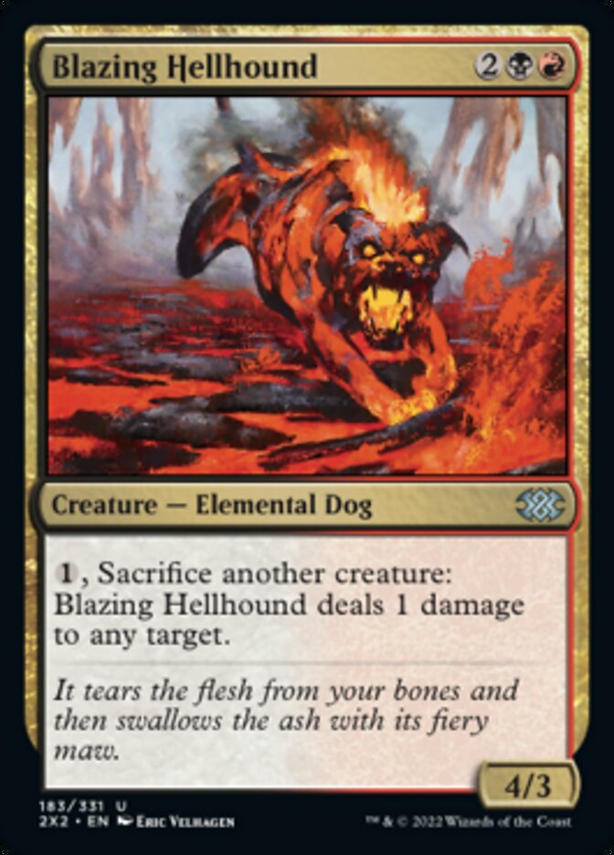 Blazing Hellhound [Double Masters 2022] | Exor Games Dartmouth