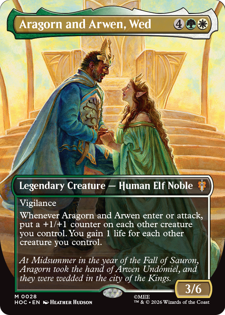 Aragorn and Arwen, Wed (Borderless) [The Hobbit] | Exor Games Dartmouth