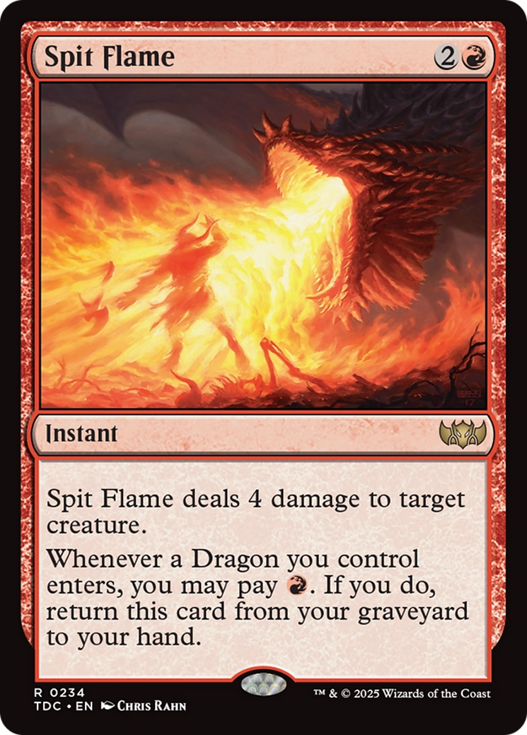 Spit Flame [Tarkir: Dragonstorm Commander] | Exor Games Dartmouth