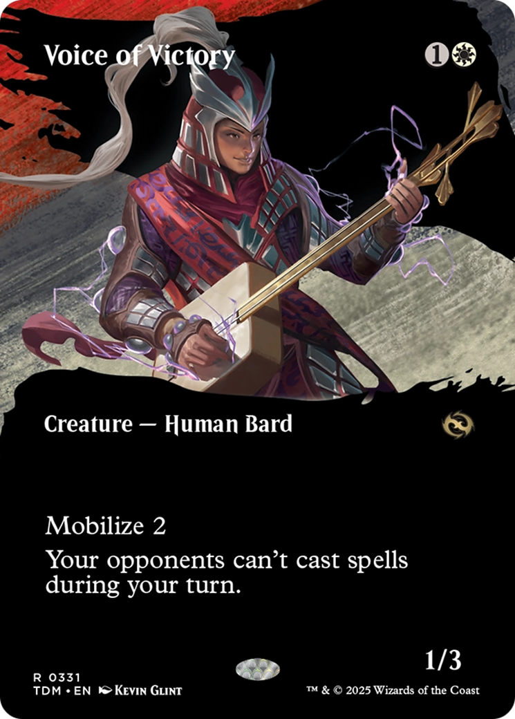 Voice of Victory (Borderless) [Tarkir: Dragonstorm] | Exor Games Dartmouth