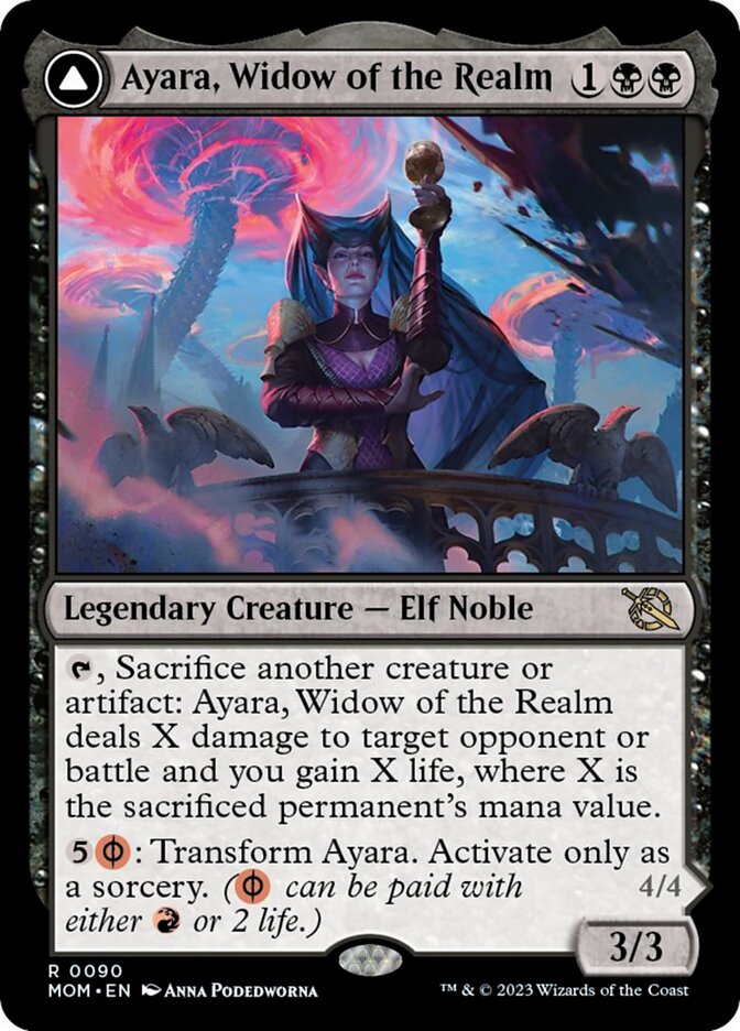 Ayara, Widow of the Realm // Ayara, Furnace Queen [March of the Machine] | Exor Games Dartmouth