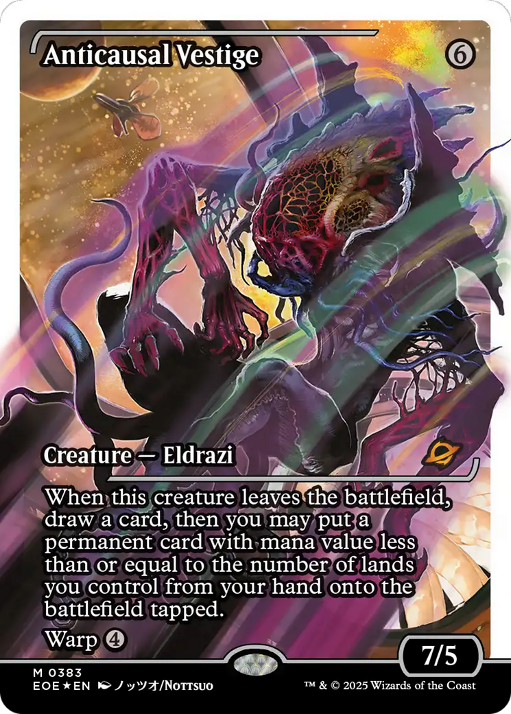 Anticausal Vestige (Showcase) (Fracture Foil) [Edge of Eternities] | Exor Games Dartmouth