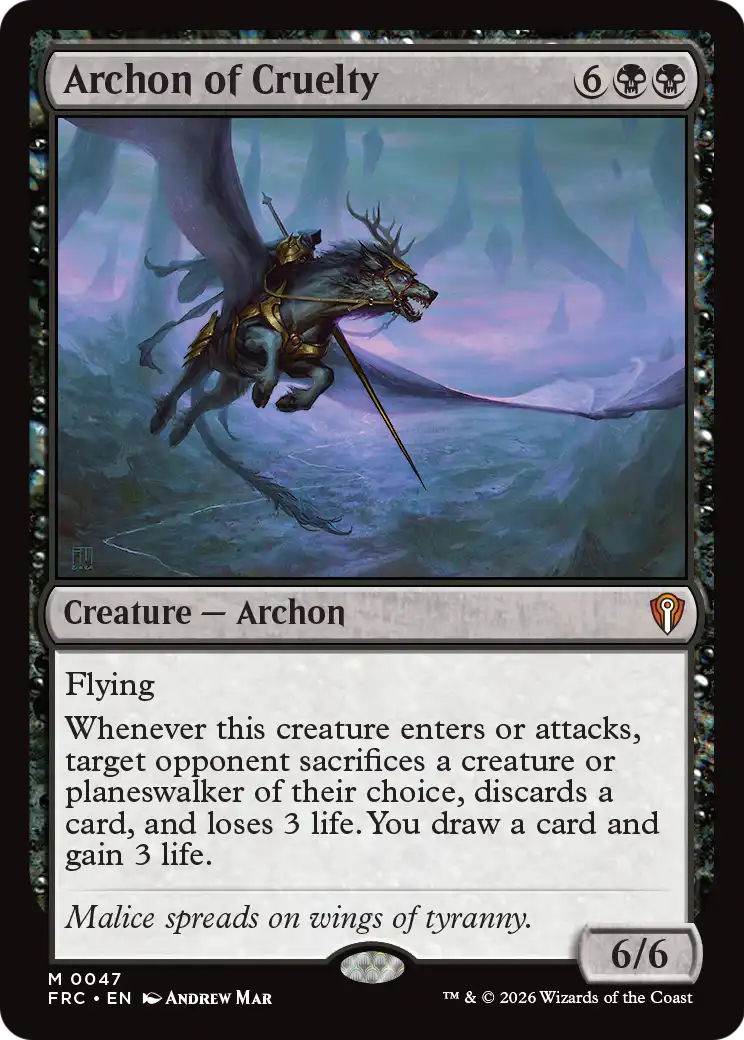 Archon of Cruelty [Reality Fracture Commander] | Exor Games Dartmouth