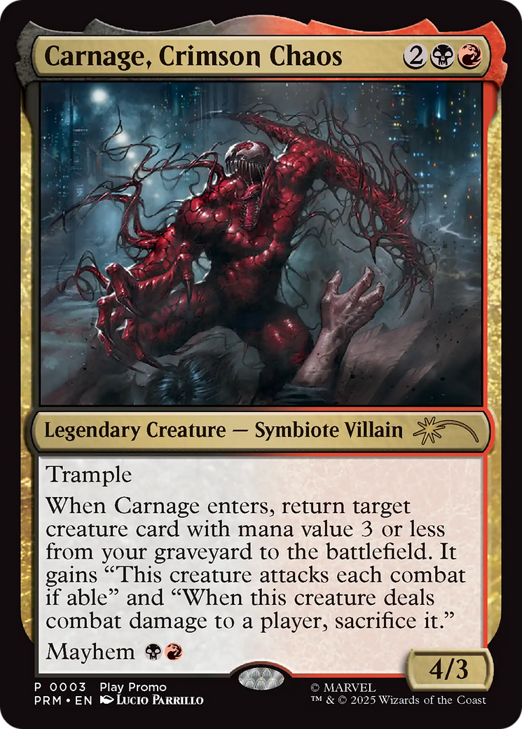 Carnage, Crimson Chaos [Wizards Play Network 2025] | Exor Games Dartmouth