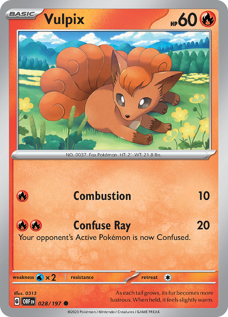 Vulpix (028/197) [Scarlet & Violet: Obsidian Flames] | Exor Games Dartmouth