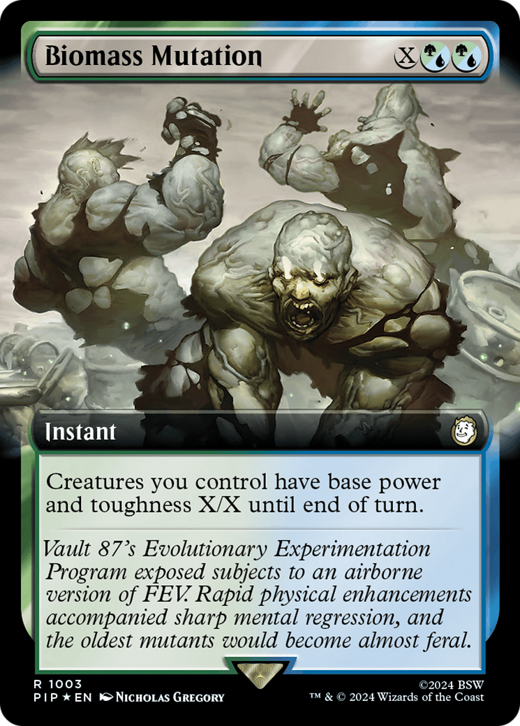 Biomass Mutation (Extended Art) (Surge Foil) [Fallout] | Exor Games Dartmouth