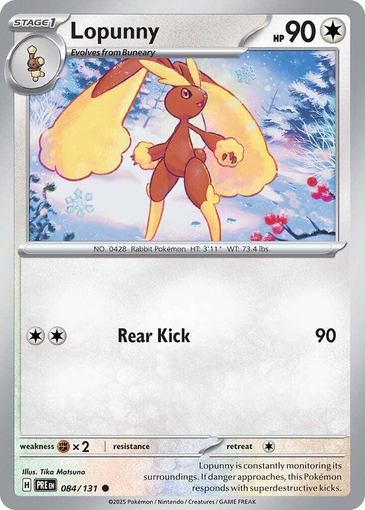 Lopunny (084/131) [Scarlet & Violet: Prismatic Evolutions] | Exor Games Dartmouth