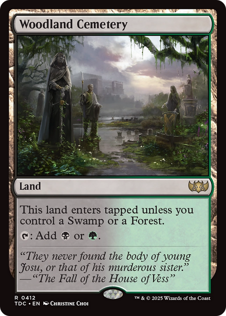 Woodland Cemetery [Tarkir: Dragonstorm Commander] | Exor Games Dartmouth