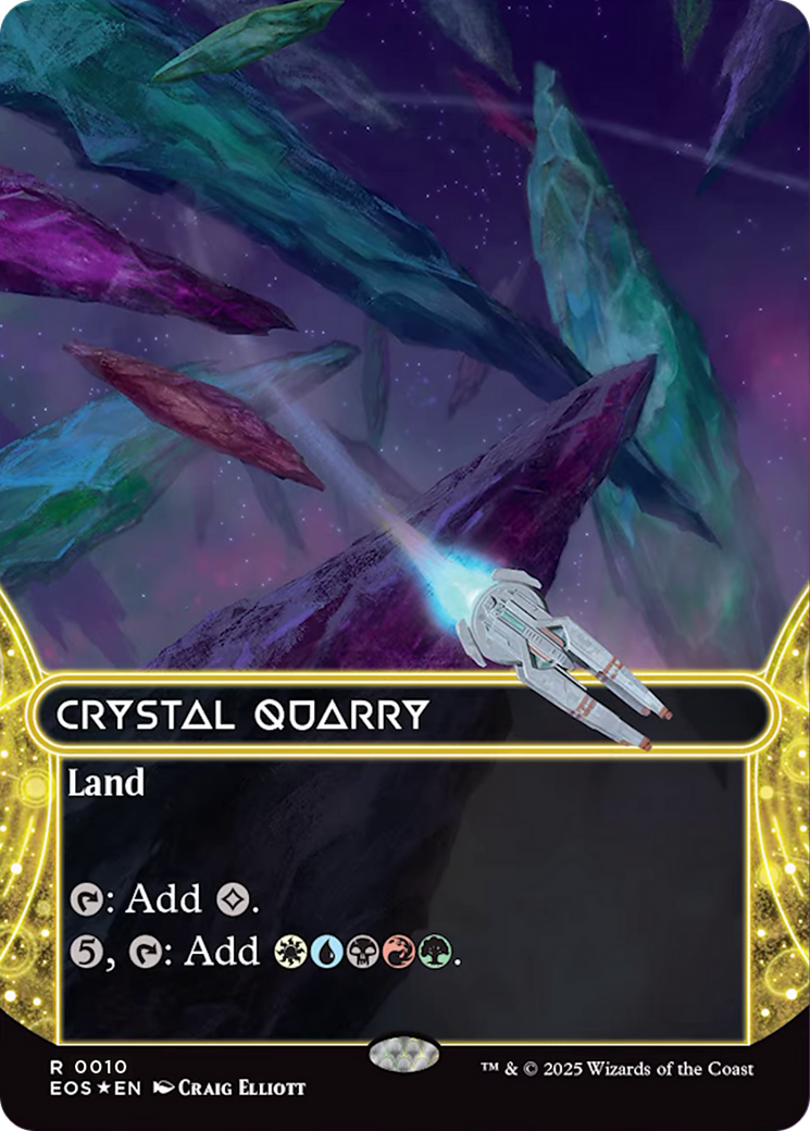 Crystal Quarry (0010) (Borderless) [Edge of Eternities: Stellar Sights] | Exor Games Dartmouth