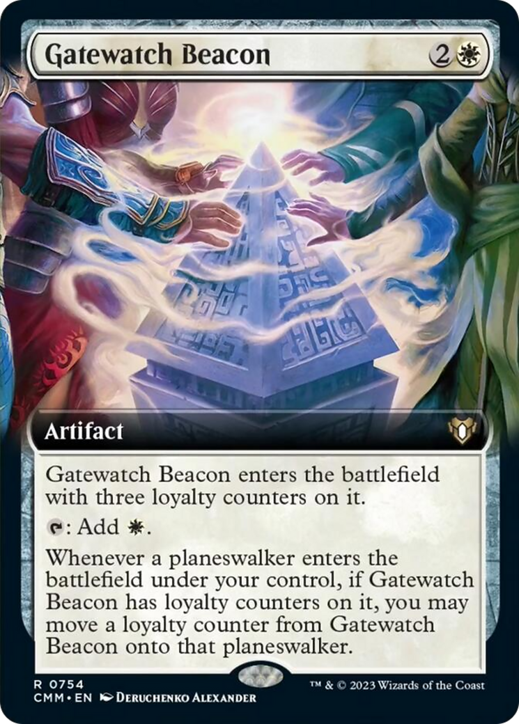 Gatewatch Beacon (Extended Art) [Commander Masters] | Exor Games Dartmouth