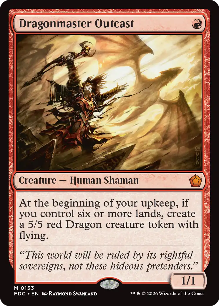 Dragonmaster Outcast [Foundations Commander] | Exor Games Dartmouth