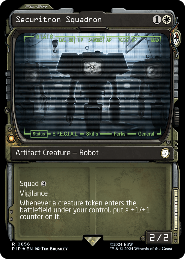 Securitron Squadron (Showcase) (Surge Foil) [Fallout] | Exor Games Dartmouth