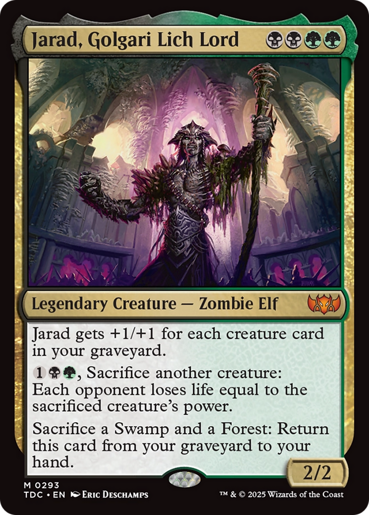 Jarad, Golgari Lich Lord [Tarkir: Dragonstorm Commander] | Exor Games Dartmouth
