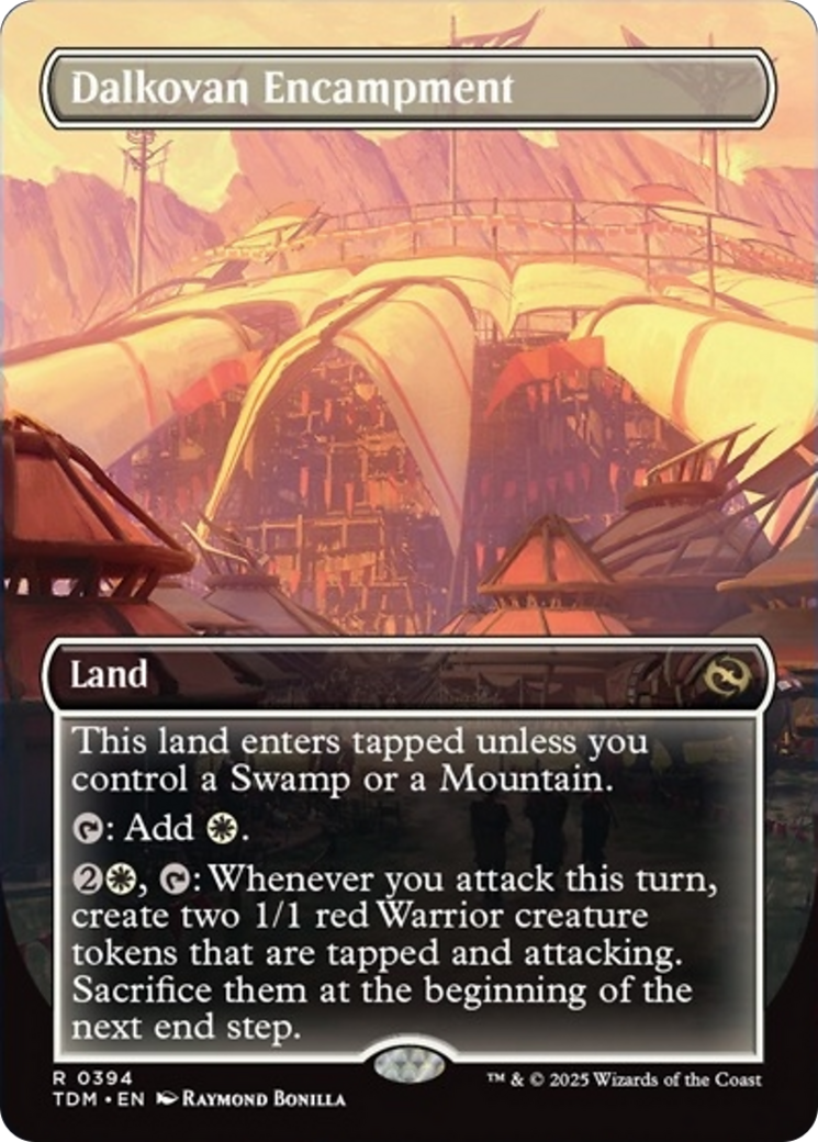 Dalkovan Encampment (Borderless) [Tarkir: Dragonstorm] | Exor Games Dartmouth