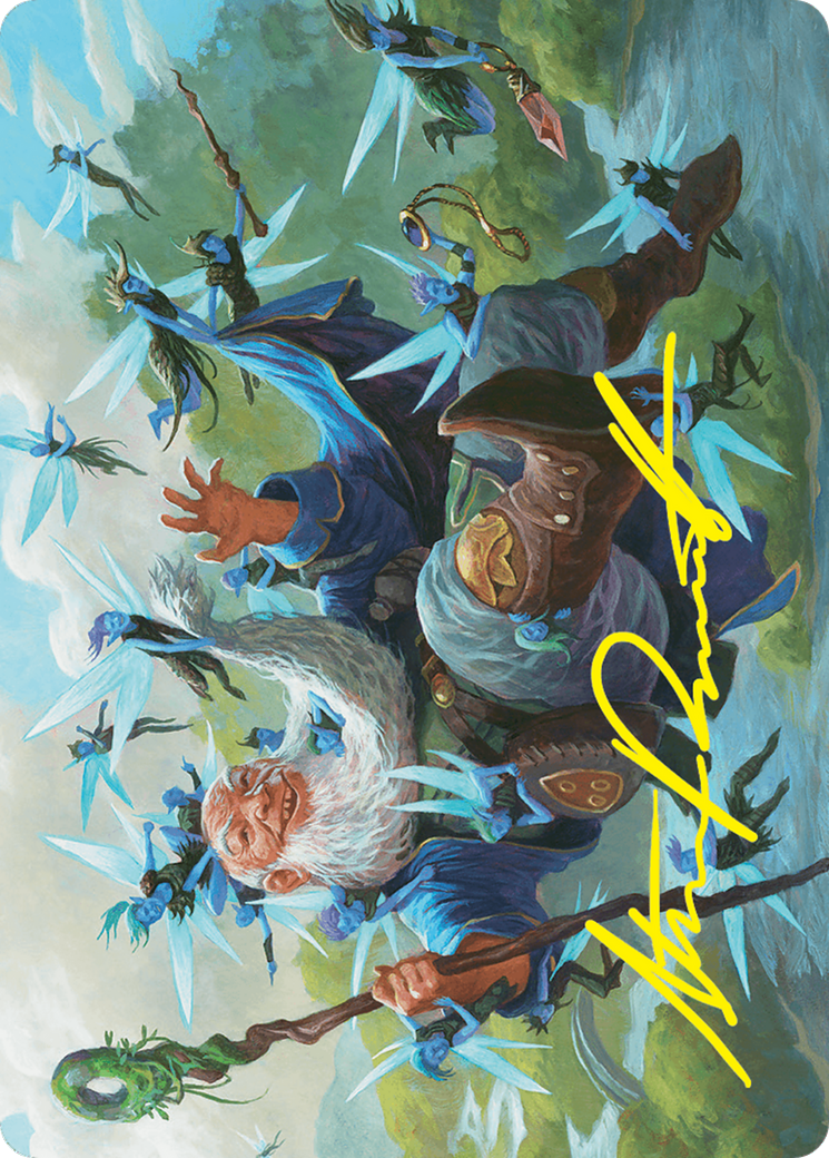 Mischievous Mystic Art Card (7/54) (Gold-Stamped Signature) [Foundations Art Series] | Exor Games Dartmouth