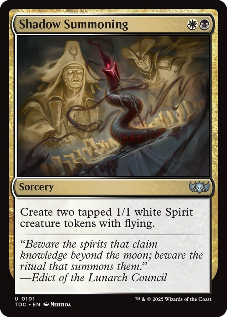 Shadow Summoning [Tarkir: Dragonstorm Commander] | Exor Games Dartmouth