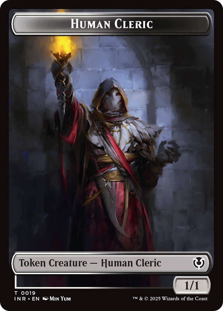 Demon // Human Cleric Double-Sided Token [Innistrad Remastered Tokens] | Exor Games Dartmouth