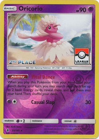 Oricorio (55/145) (League Promo 2nd Place) [Sun & Moon: Guardians Rising] | Exor Games Dartmouth