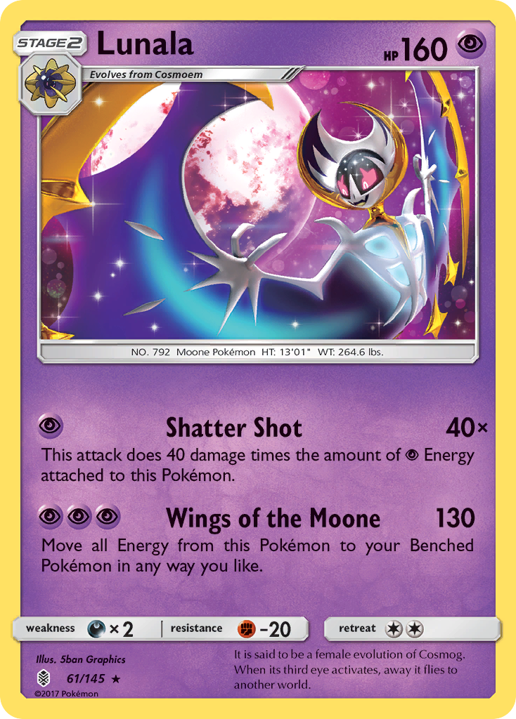 Lunala (61/145) [Sun & Moon: Guardians Rising] | Exor Games Dartmouth