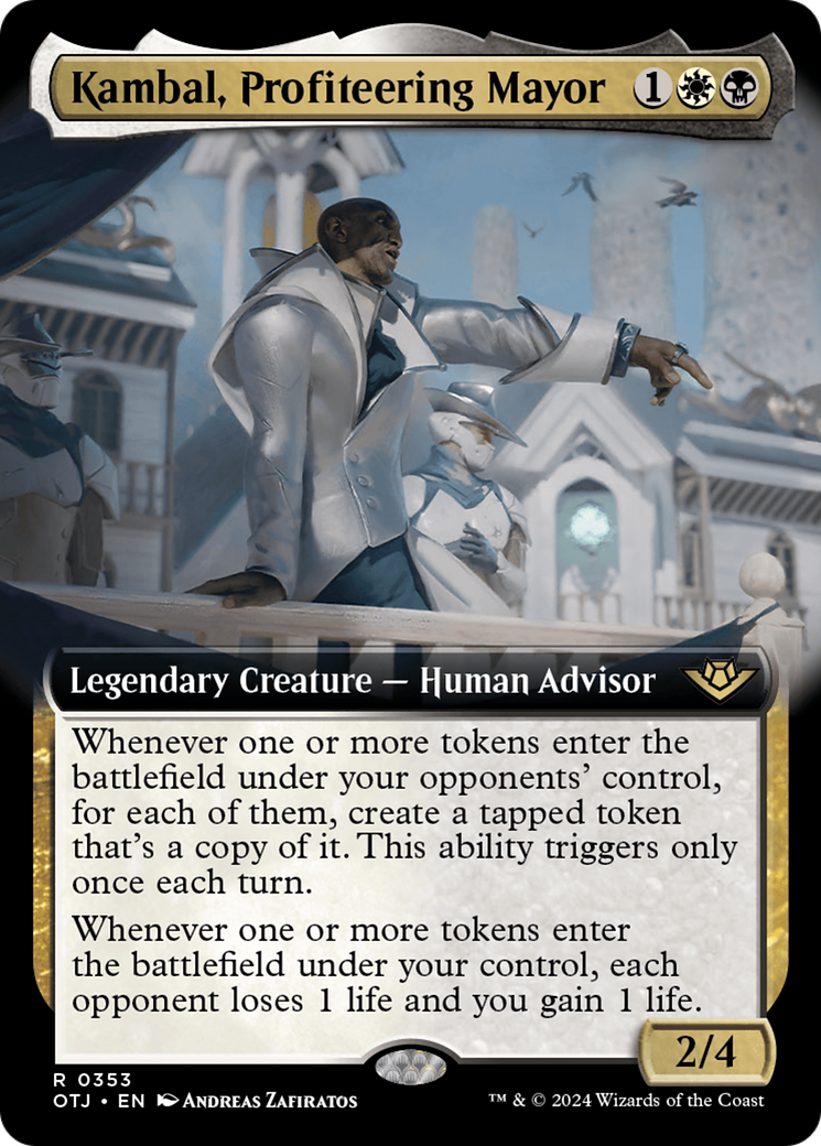 Kambal, Profiteering Mayor (Extended Art) [Outlaws of Thunder Junction] | Exor Games Dartmouth