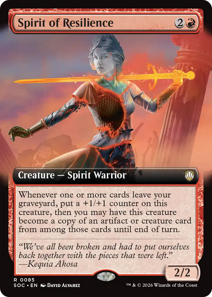 Spirit of Resilience (Extended Art) [Secrets of Strixhaven Commander] | Exor Games Dartmouth