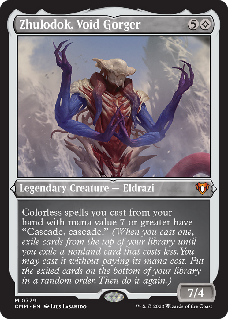 Zhulodok, Void Gorger (Display Commander) (Foil Etched) [Commander Masters] | Exor Games Dartmouth