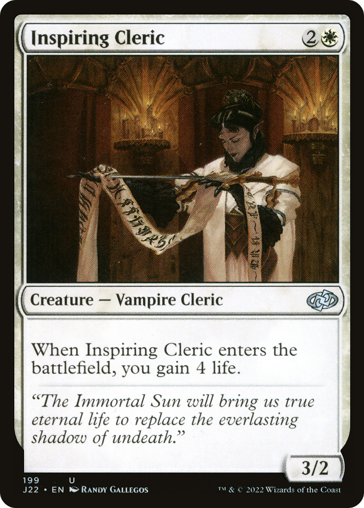 Inspiring Cleric [Jumpstart 2022] | Exor Games Dartmouth