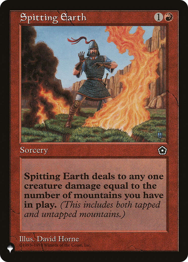 Spitting Earth [The List Reprints] | Exor Games Dartmouth