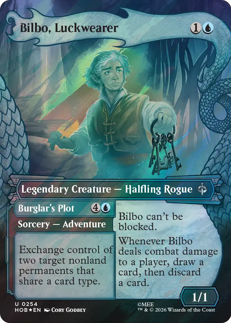 Bilbo, Luckwearer (Showcase) (Surge Foil) [The Hobbit] | Exor Games Dartmouth
