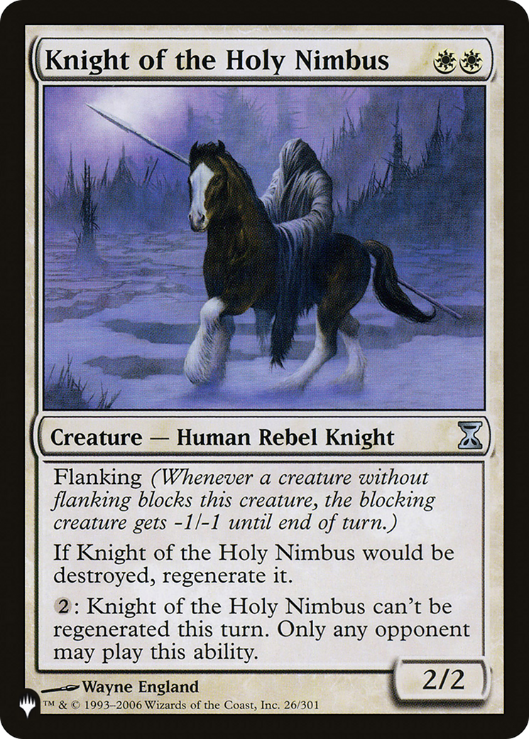 Knight of the Holy Nimbus [The List Reprints] | Exor Games Dartmouth