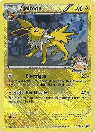 Jolteon (37/108) (Regional Championship) [League & Championship Cards] | Exor Games Dartmouth