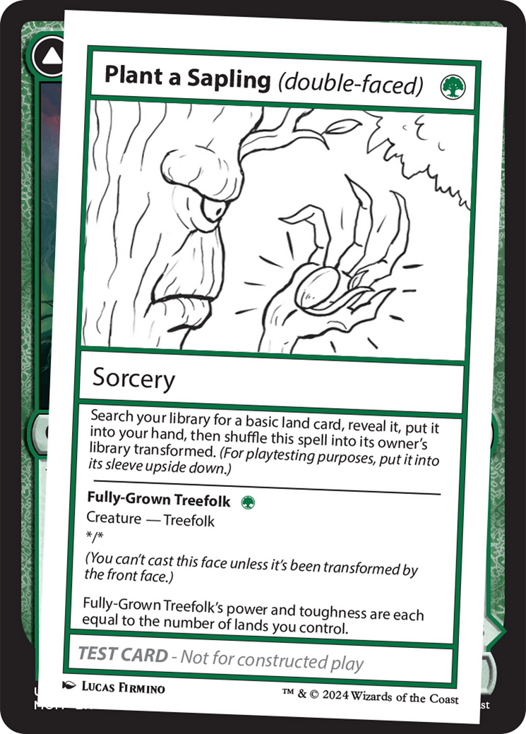 Plant a Sapling (double-faced) [Mystery Booster 2 Playtest Cards] | Exor Games Dartmouth