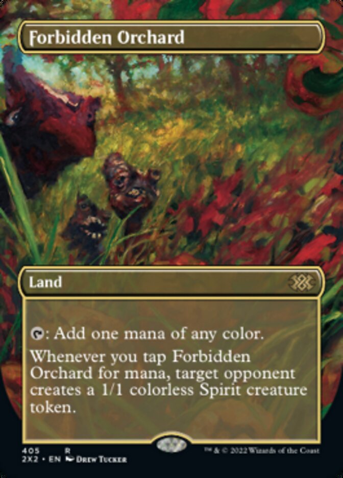 Forbidden Orchard (Borderless Alternate Art) [Double Masters 2022] | Exor Games Dartmouth