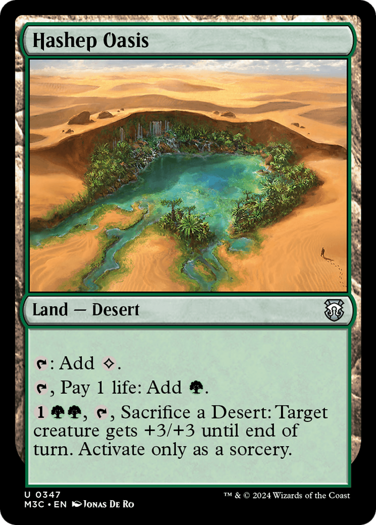 Hashep Oasis (Ripple Foil) [Modern Horizons 3 Commander] | Exor Games Dartmouth