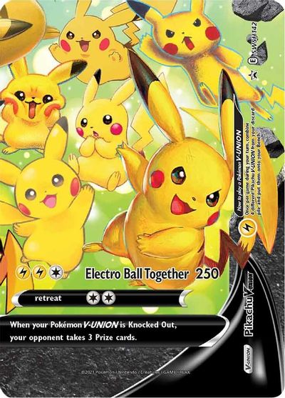 Pikachu V-UNION (SWSH142) (Celebrations) [Sword & Shield: Black Star Promos] | Exor Games Dartmouth