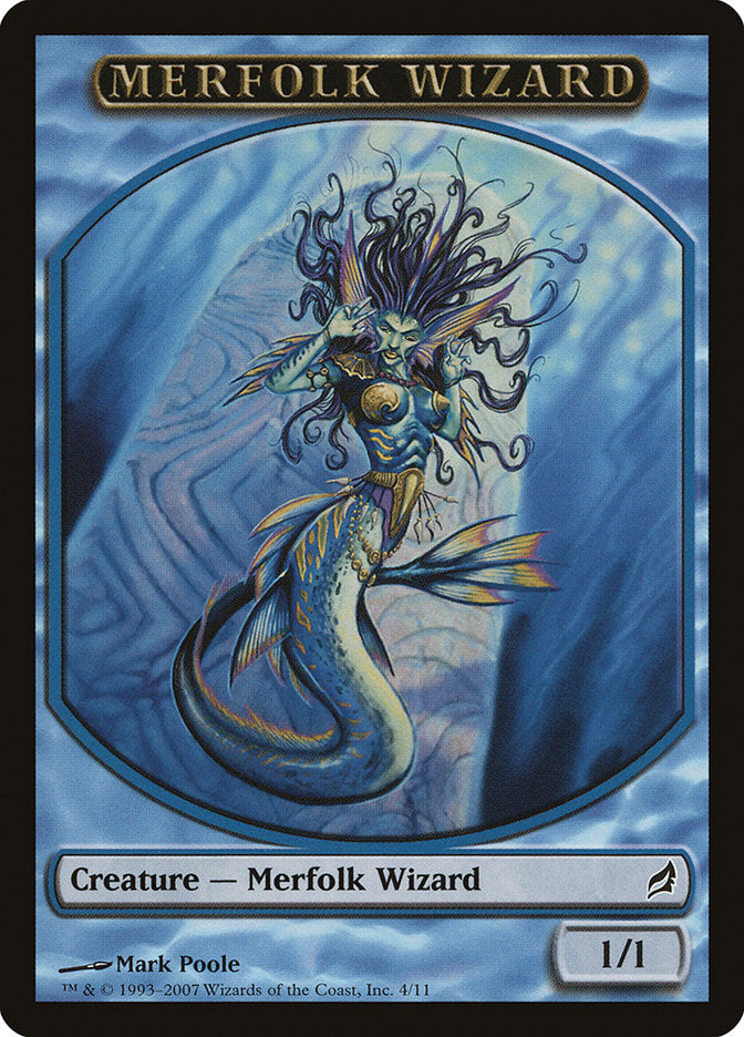 Merfolk Wizard Token [Lorwyn Tokens] | Exor Games Dartmouth