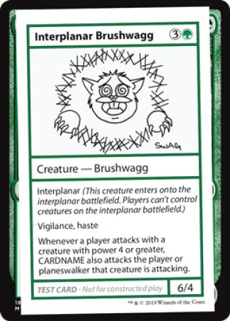 Interplanar Brushwagg (2021 Edition) [Mystery Booster Playtest Cards] | Exor Games Dartmouth