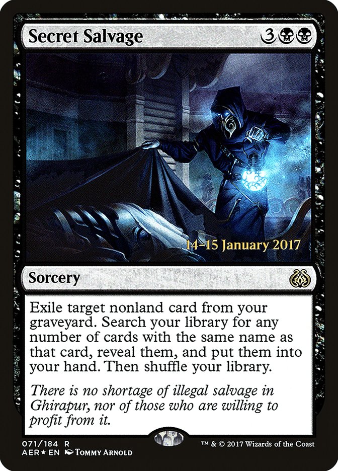 Secret Salvage [Aether Revolt Prerelease Promos] | Exor Games Dartmouth