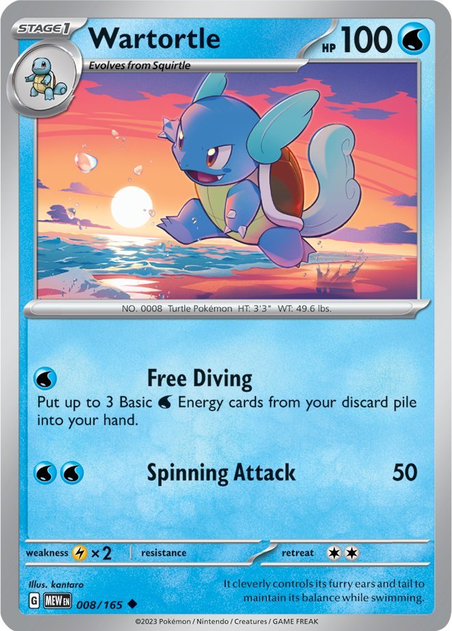 Wartortle (008/165) [Scarlet & Violet: 151] | Exor Games Dartmouth