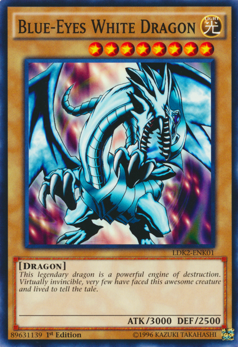 Blue-Eyes White Dragon (Version 1) [LDK2-ENK01] Common | Exor Games Dartmouth